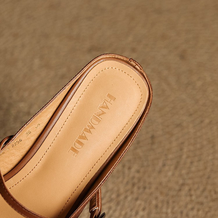 Rielle | Talons en Cuir