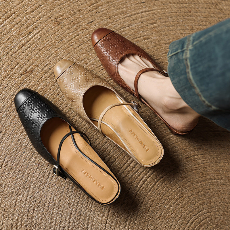 Rielle | Talons en Cuir