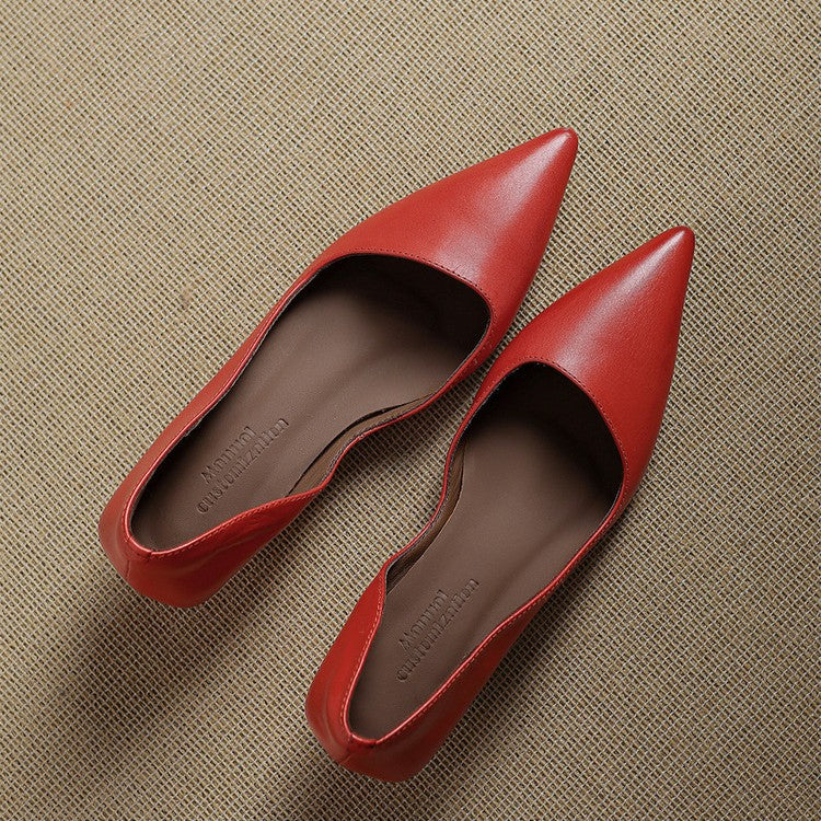 Delaunay | Escarpins Kitten Heel en Cuir Manon