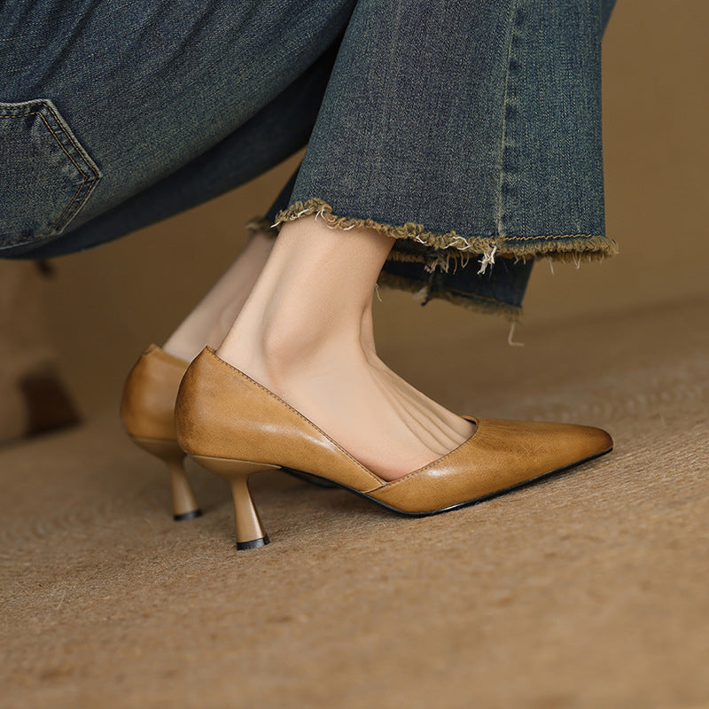 Loréne | Talons en Cuir