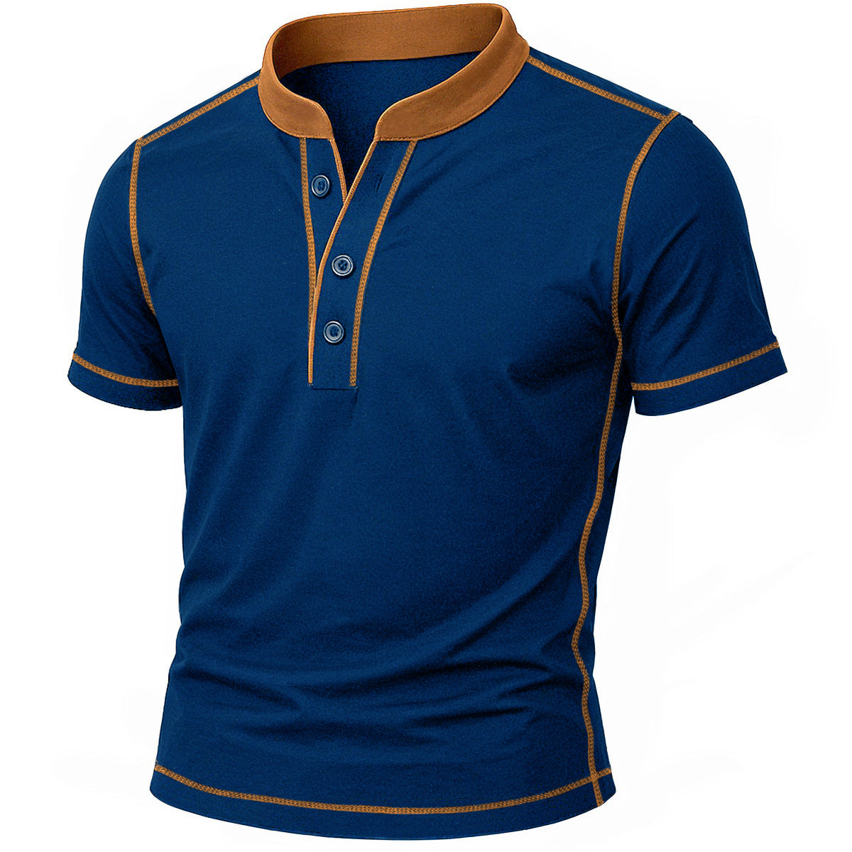 DELAUNAY | Chemise Henley avec Bord Ember