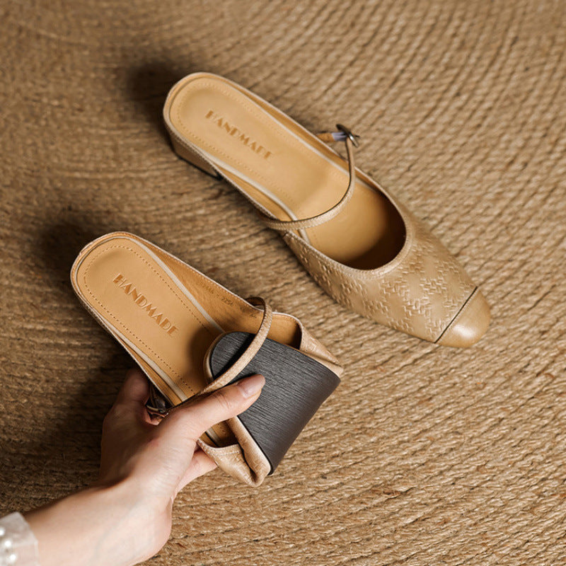 Rielle | Talons en Cuir