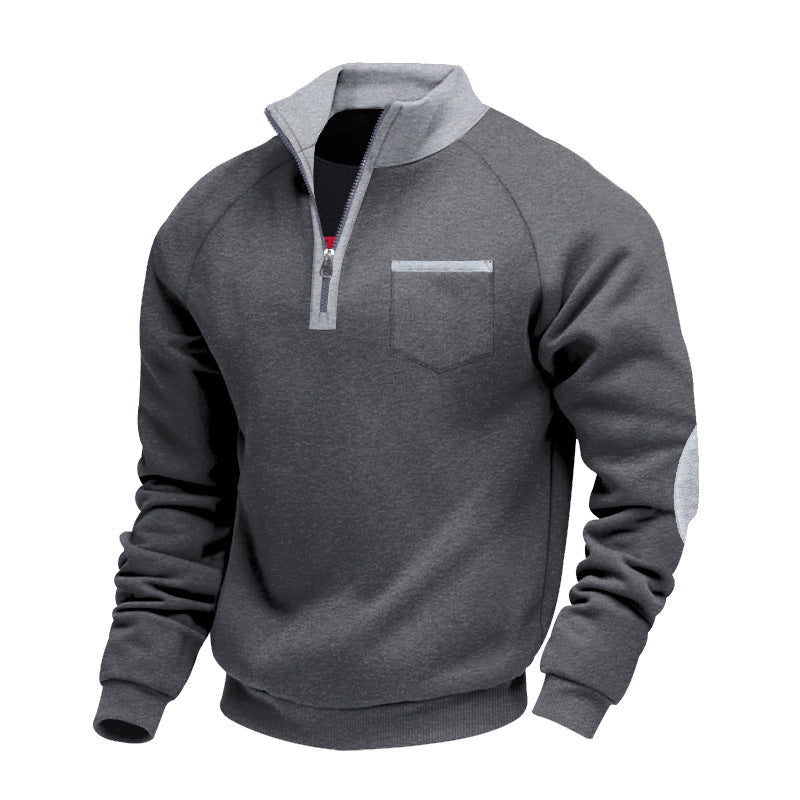 DELAUNAY | Pull en Polaire avec Moitié Zip pour Homme