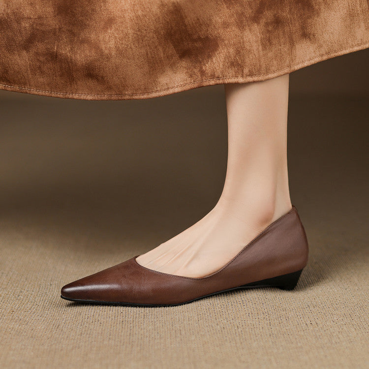 DELAUNAY | Ballerines Pointues en Cuir Marie
