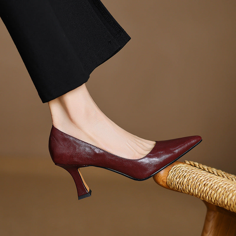 Mirelle | Talons en Cuir