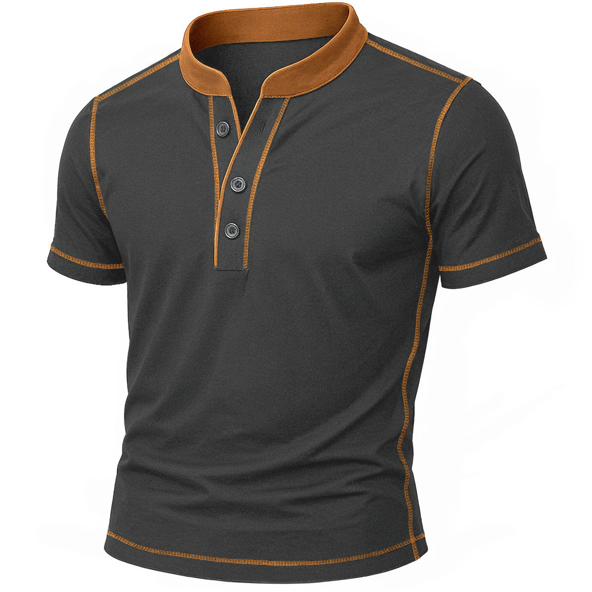 DELAUNAY | Chemise Henley avec Bord Ember