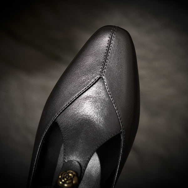 Camélia | Talons en Cuir
