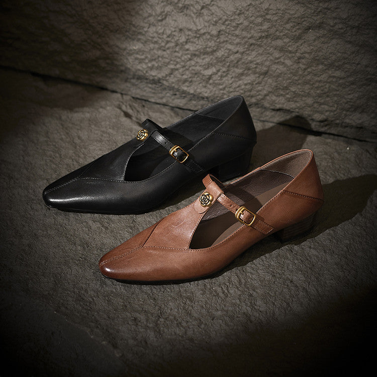 Camélia | Talons en Cuir