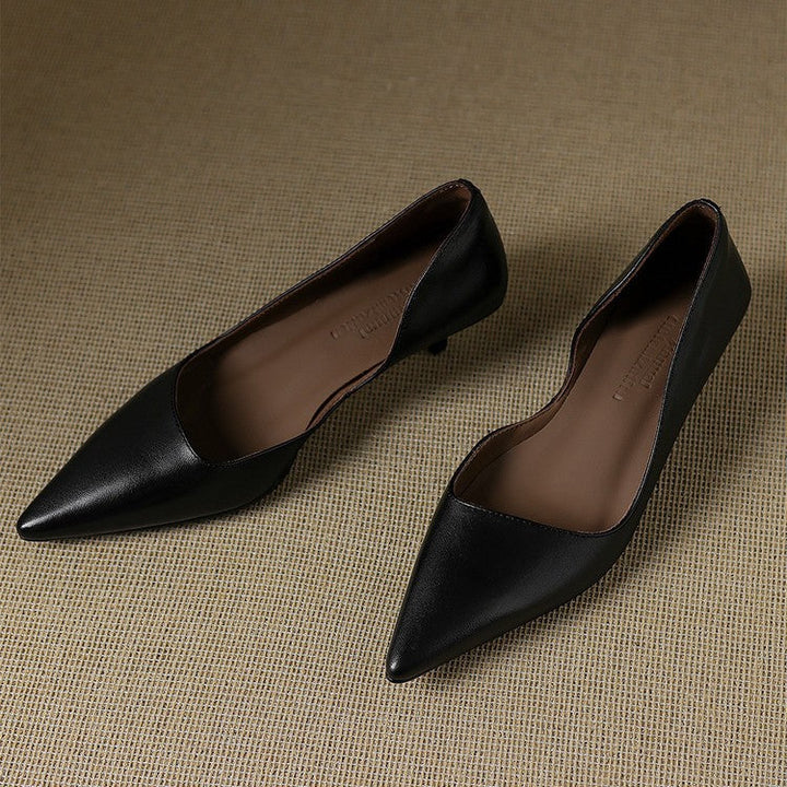 Delaunay | Escarpins Kitten Heel en Cuir Manon