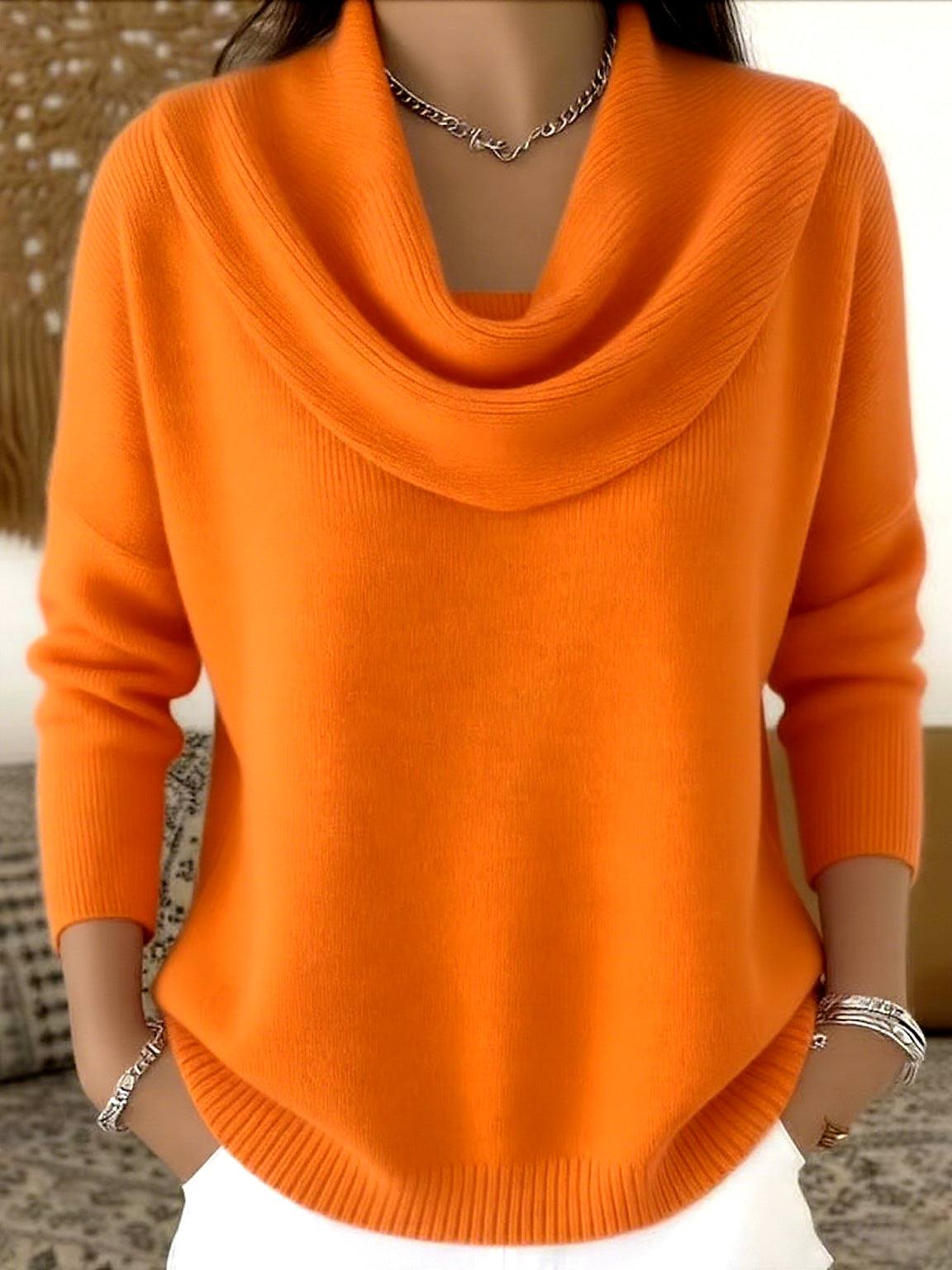 DELAUNAY | Pull Col Bénitier Drapé Christine