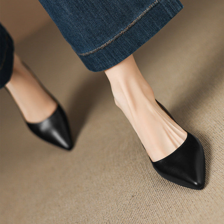 DELAUNAY | Ballerines Pointues en Cuir Marie