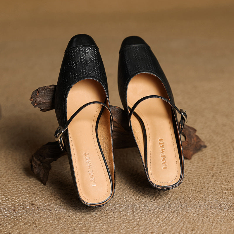 Rielle | Talons en Cuir