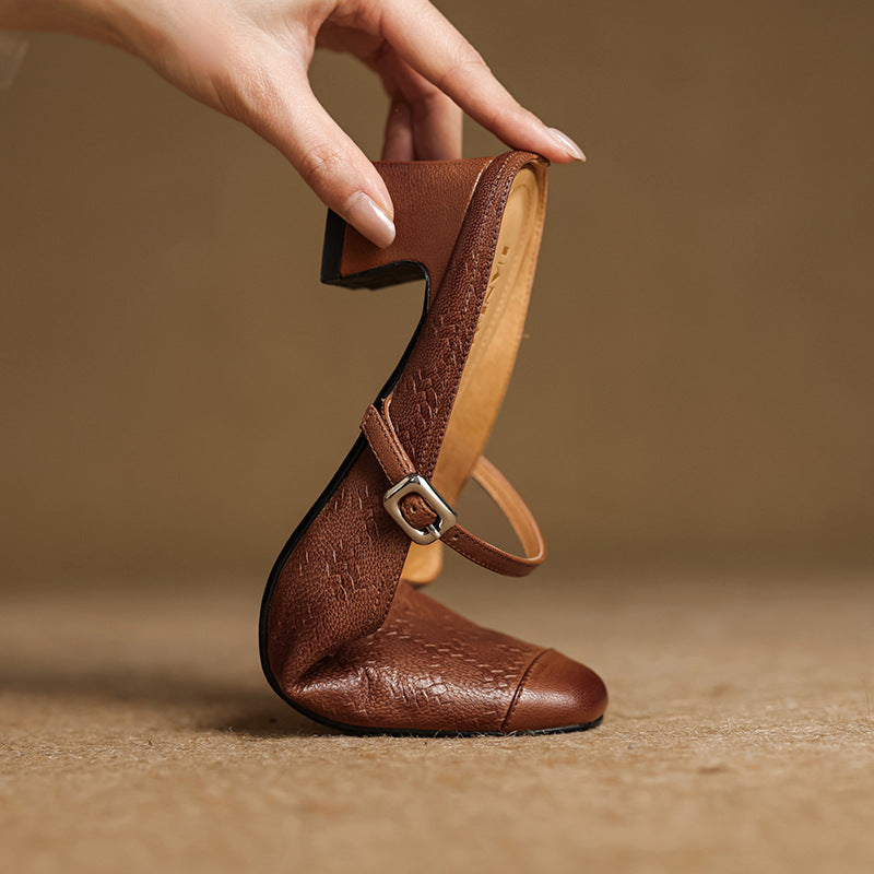 Rielle | Talons en Cuir