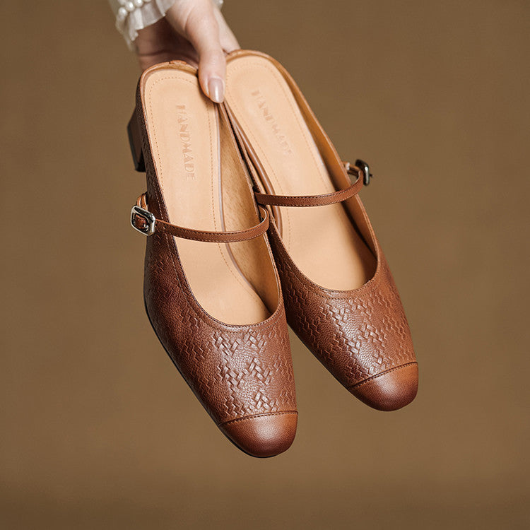Rielle | Talons en Cuir