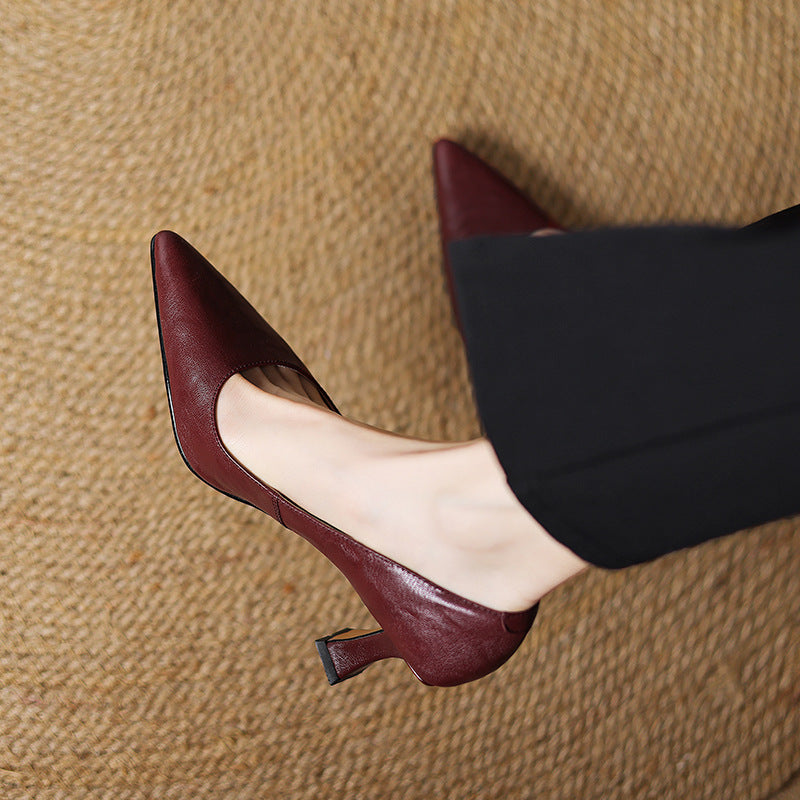 Mirelle | Talons en Cuir