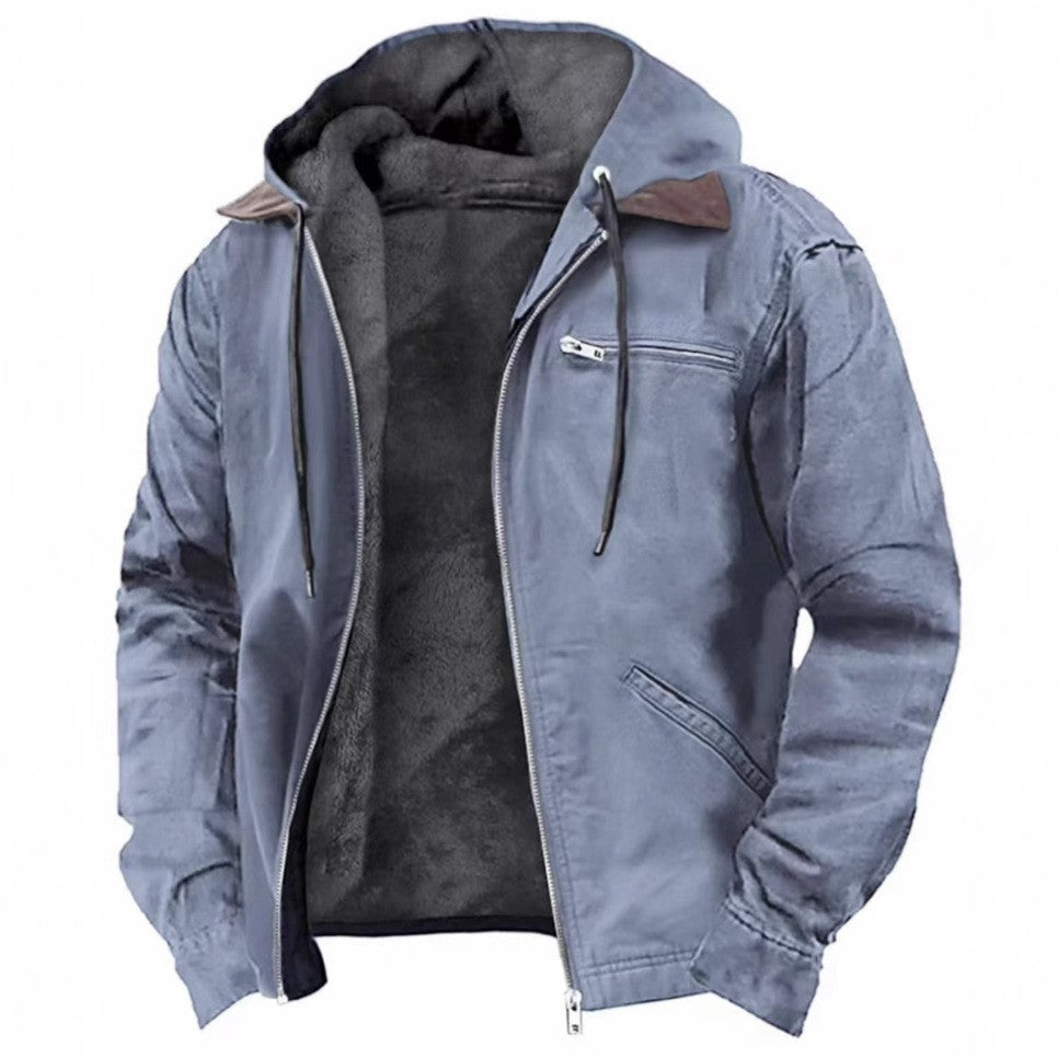 Isak™ | Veste Vintage à Capuche Chaude et Doublée en Fleece