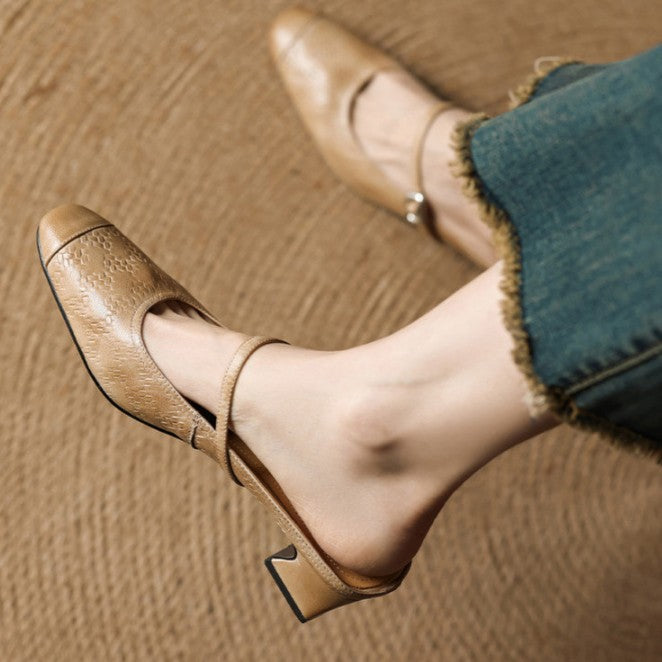 Rielle | Talons en Cuir