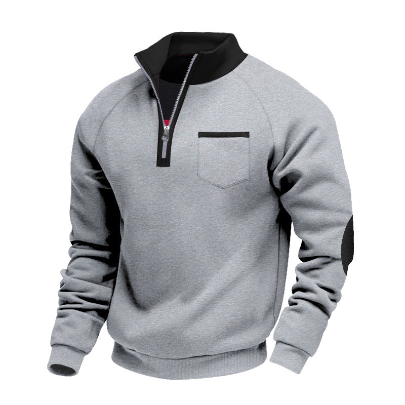 DELAUNAY | Pull en Polaire avec Moitié Zip pour Homme