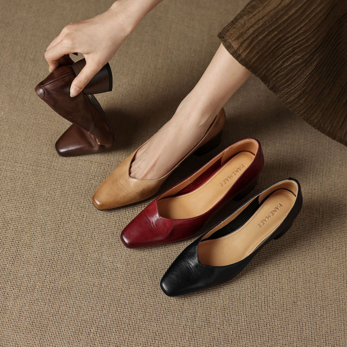 Caldré | Talons en Cuir
