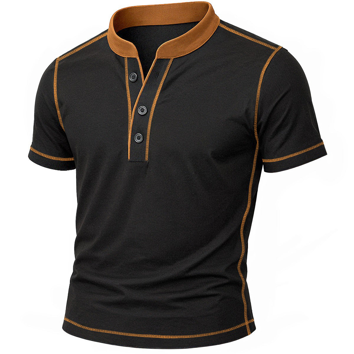 DELAUNAY | Chemise Henley avec Bord Ember