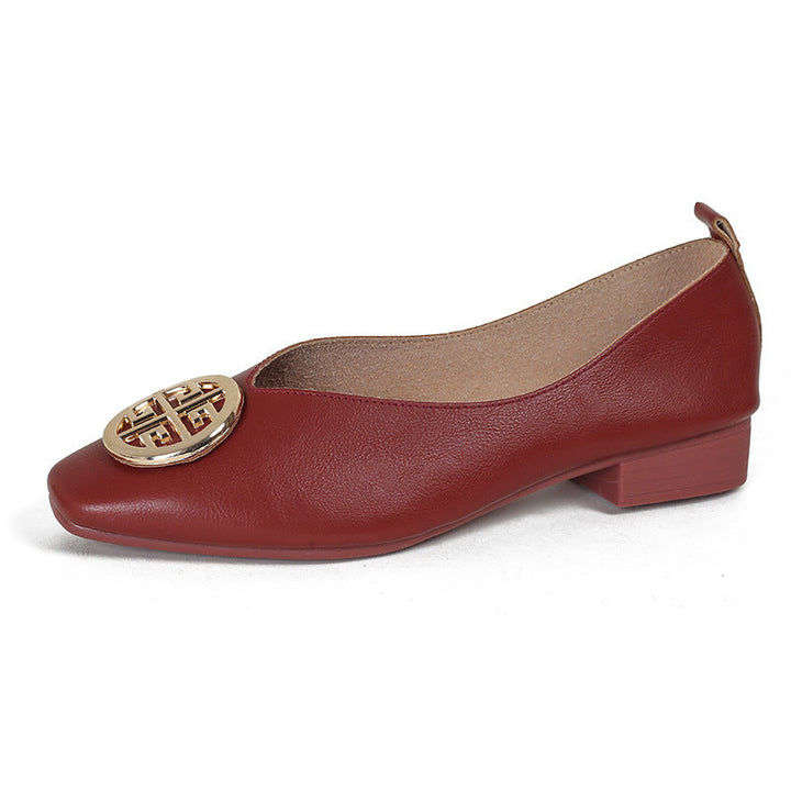 Delaunay | Ballerines Cuir Bout Carré Brigitte