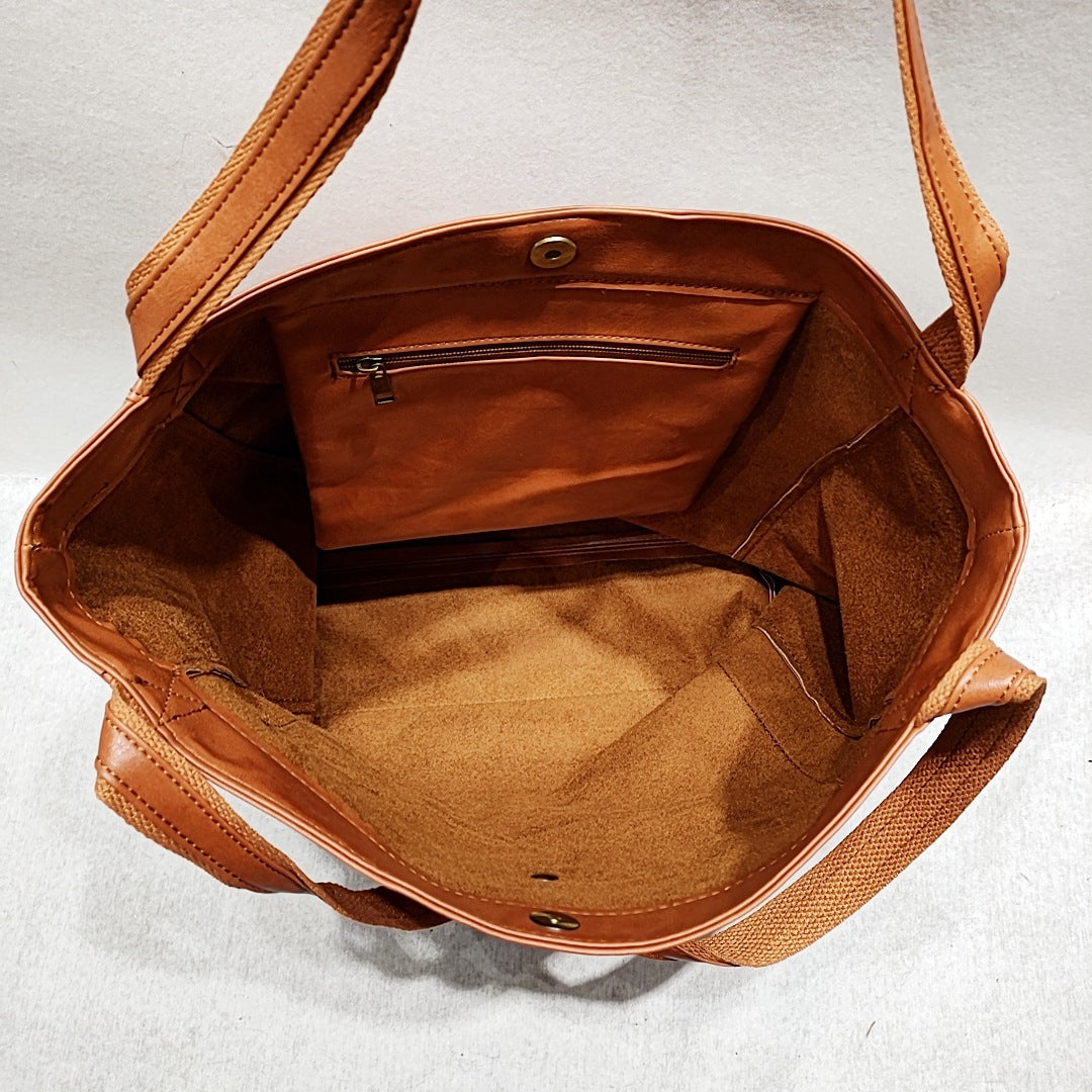 DELAUNAY | Cabas en cuir authentique Signature