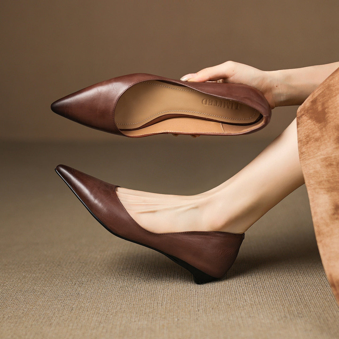 Delaunay | Ballerines Pointues en Cuir Marie