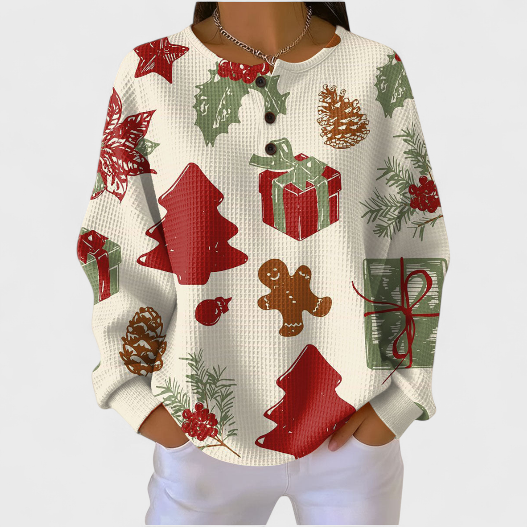DELAUNAY | Pull Gaufré Pain d'Épice Michèle