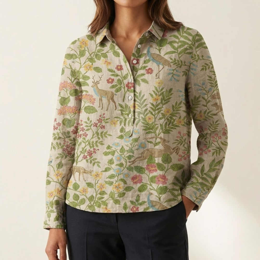 DELAUNAY | Chemise Élégante à Motif Béatrice
