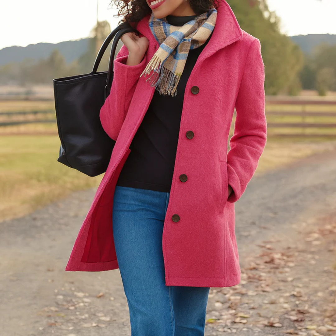 DELAUNAY | Manteau Classique Boutonné Pauline