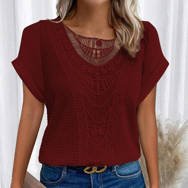DELAUNAY | Haut en Maille Dentelle Sandrine