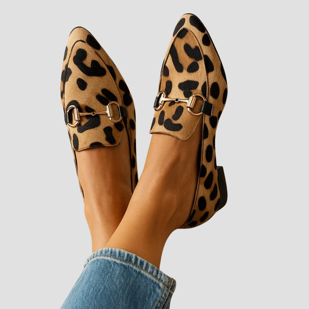 DELAUNAY | Mocassins Imprimé Léopard Marie