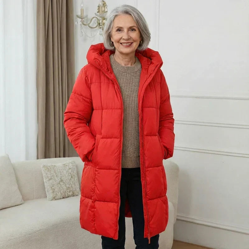 Iris™ | Manteau long en duvet à capuche