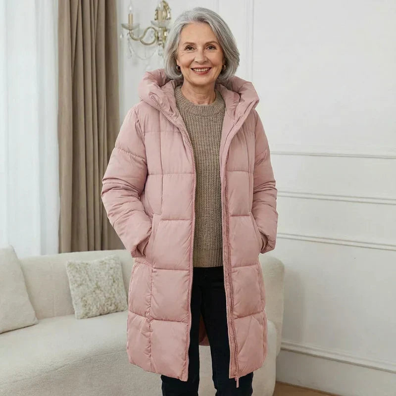 Iris™ | Manteau long en duvet à capuche