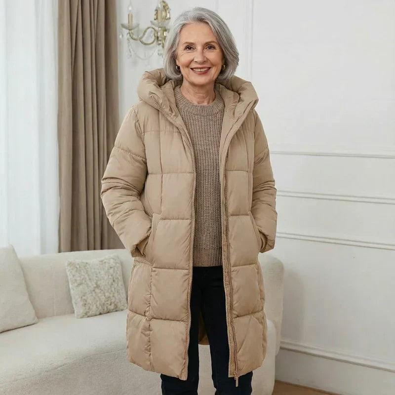 Iris™ | Manteau long en duvet à capuche