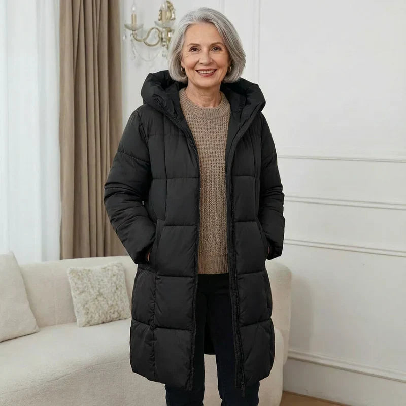Iris™ | Manteau long en duvet à capuche