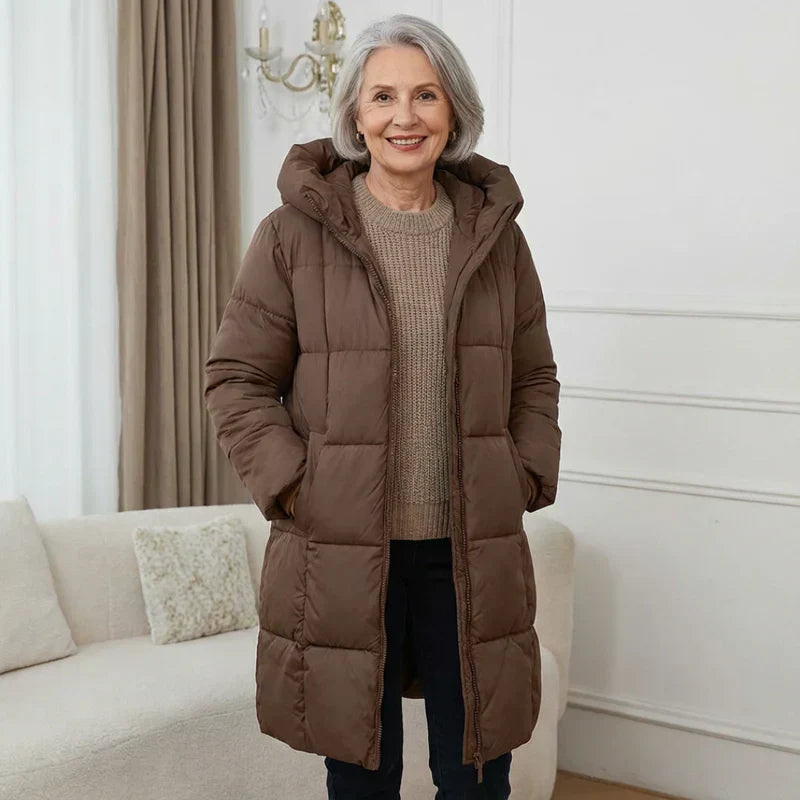 Iris™ | Manteau long en duvet à capuche