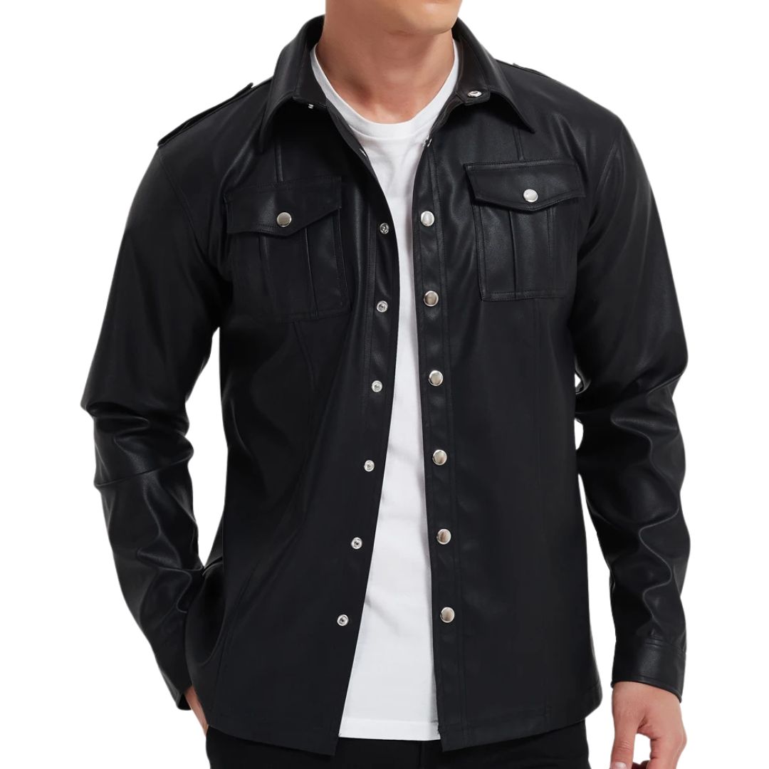 Longsleeve en cuir