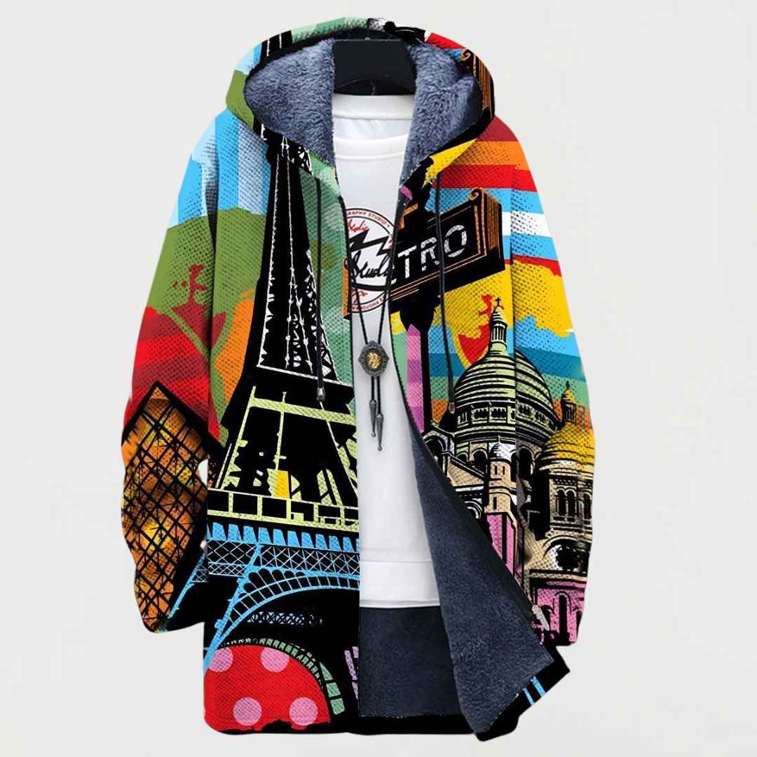 Jamie | Sweat-shirt à capuche avec motif urbain