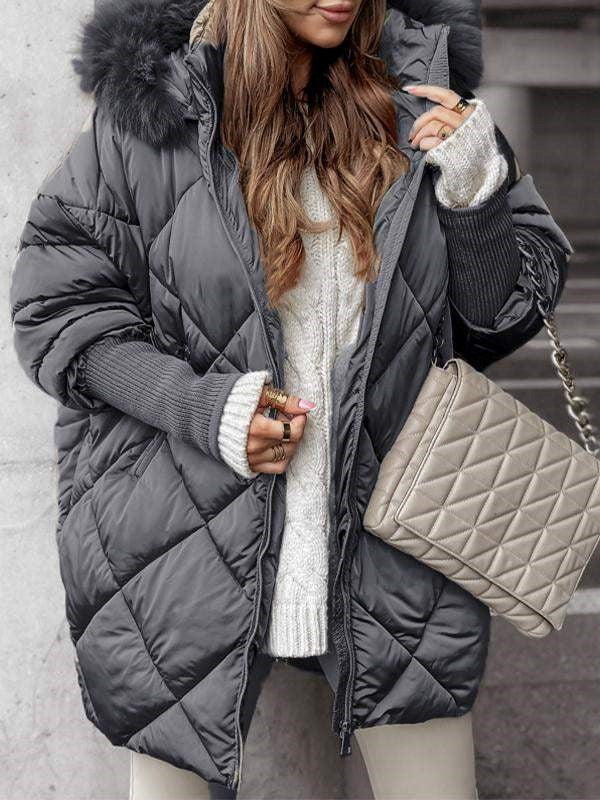 Rachel – Manteau élégant à motif carreaux