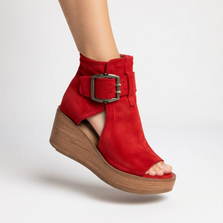 Delaunay | Bottines compensées ouvertes Lila
