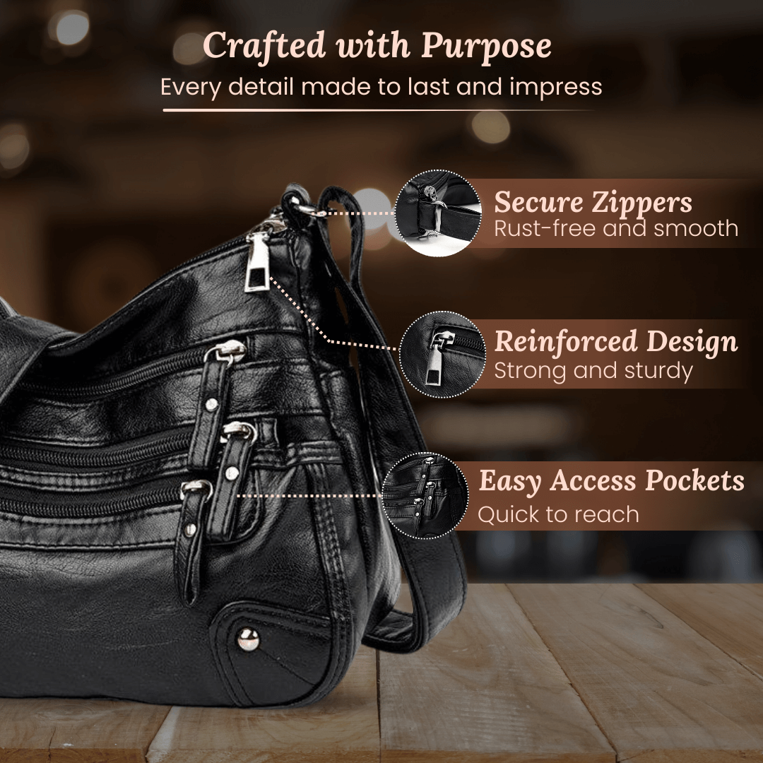 Rosalia | Sac Porté Épaule Multi-Zip Pratique