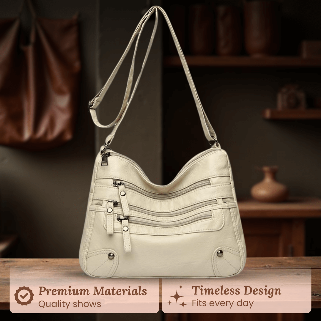 Rosalia | Sac Porté Épaule Multi-Zip Pratique