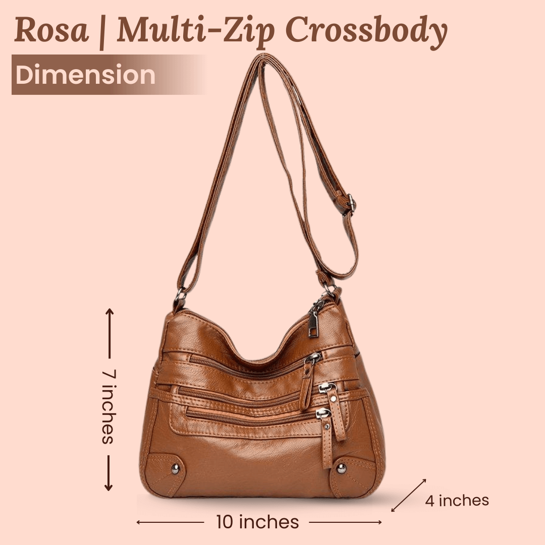 Rosalia | Sac Porté Épaule Multi-Zip Pratique