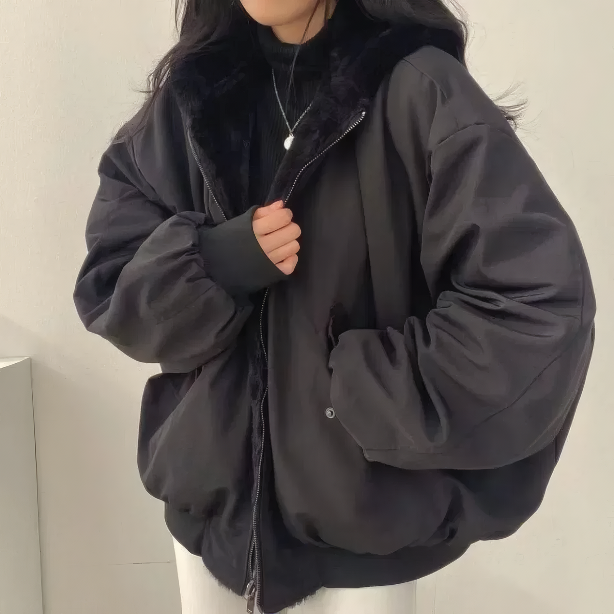 MARIVON Veste Réversible à Capuche