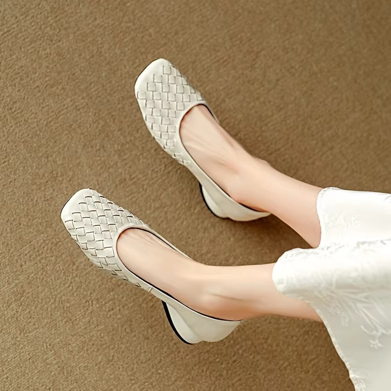 Delaunay | Ballerines Tressées à Bout Large Séverine