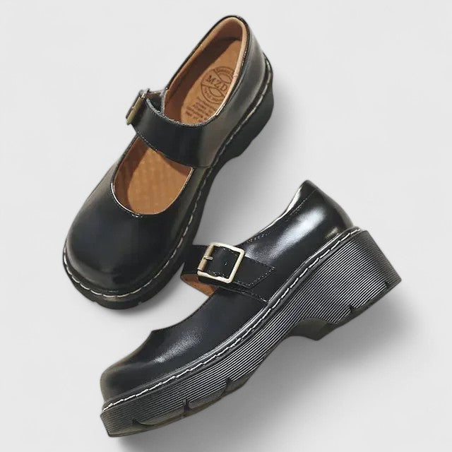 DELAUNAY | Babies Plateforme Cuir Aveline