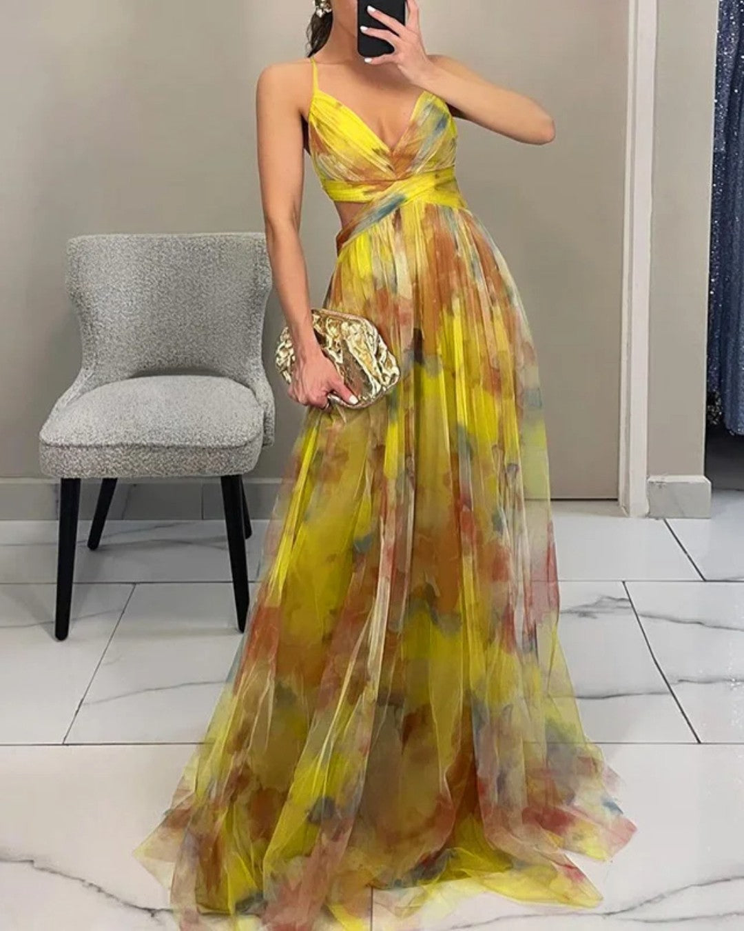DELAUNAY | Robe Maxi Élégance Florale
