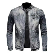 Blouson Motard Délavé