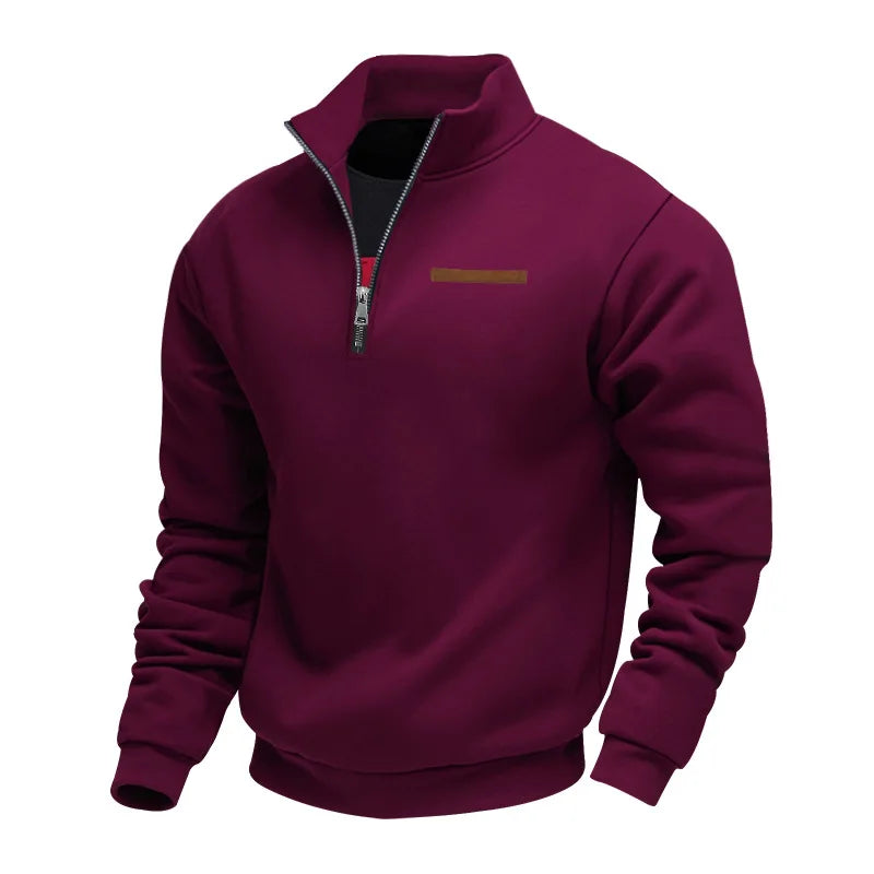 Michel | Pull col camionneur confortable à demi-zip